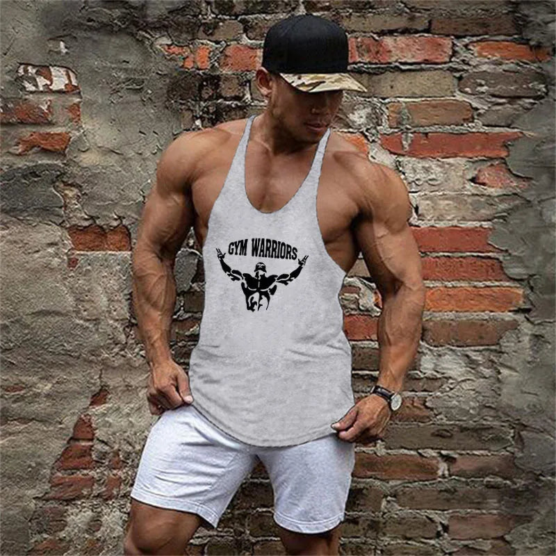 Muscle guys Brand Clothing Gym Tank Tops Mens Fitness cotton Clothes Singlets Men Stringer Bodybuilding sleeveless Shirt