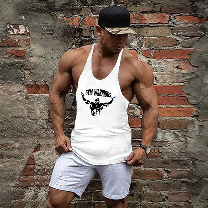 Muscle guys Brand Clothing Gym Tank Tops Mens Fitness cotton Clothes Singlets Men Stringer Bodybuilding sleeveless Shirt