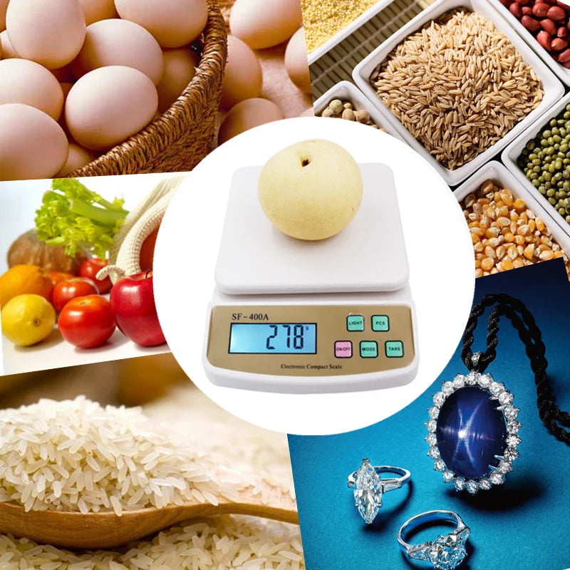 10kg 10000g 1g Precision Digital Electronic LCD display Kitchen Weight Weighing Scale balance with backlight 20% off