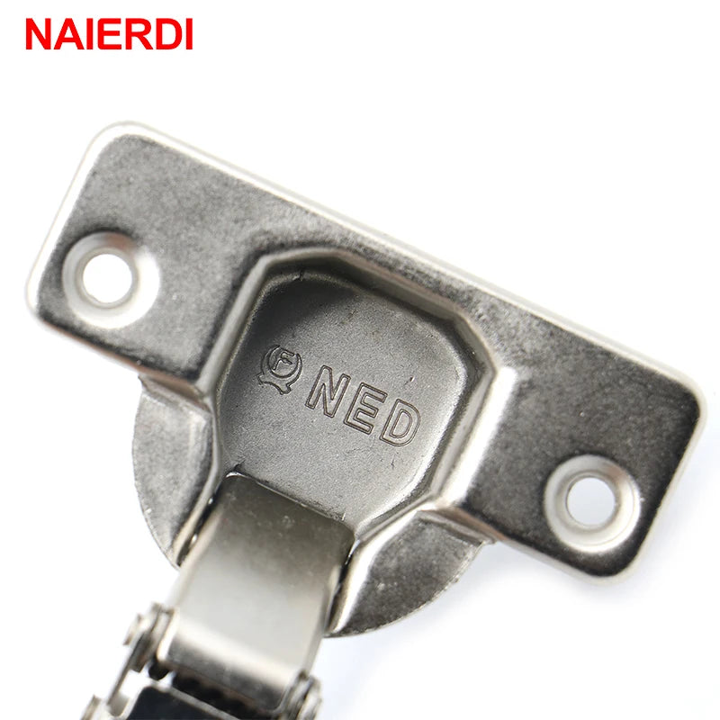 NAIERDI F Series Rustless Iron Hydraulic Hinge Iron Core Damper Buffer Cabinet Hinges Cupboard Door Hinges Soft Close Hardware