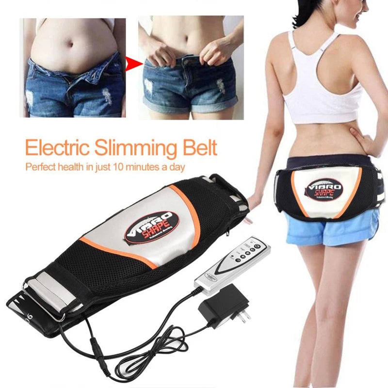 Waist Vibrating Massager, Electric Body Slimming Massager Belt Muscle Burning Fat Weight Losing Trimmer Health Care Tools