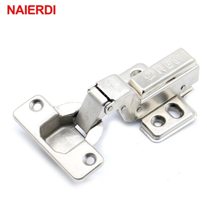 NAIERDI F Series Rustless Iron Hydraulic Hinge Iron Core Damper Buffer Cabinet Hinges Cupboard Door Hinges Soft Close Hardware