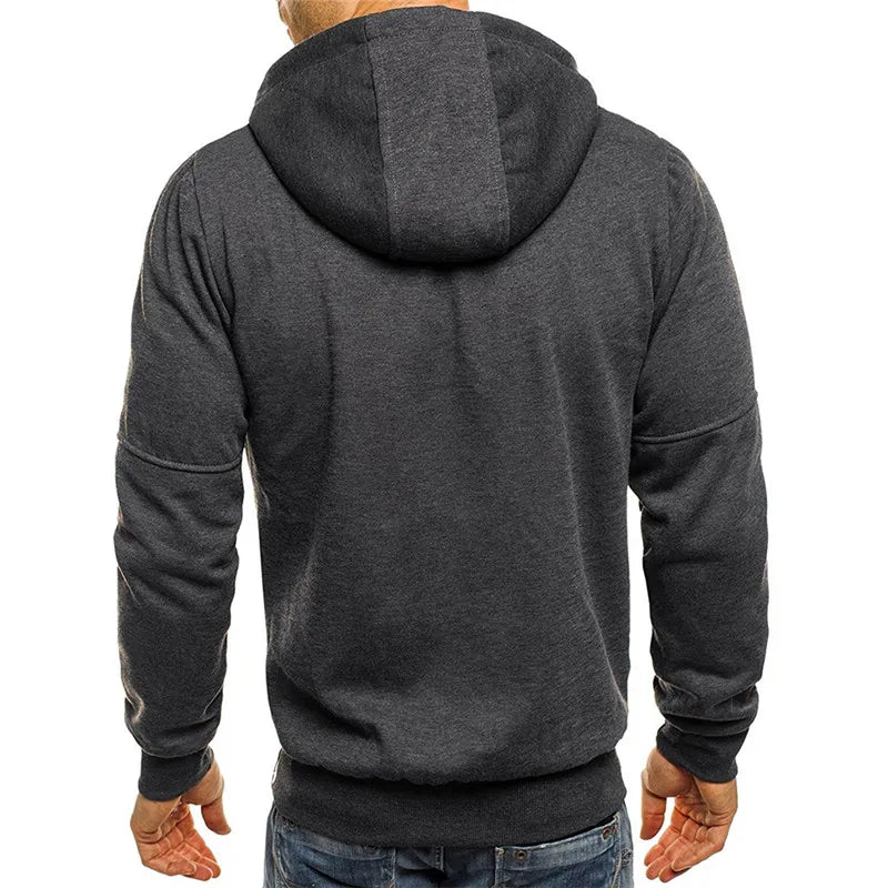 FGKKS Men's Hooded Jackets Coats Zipper Fashion Brand Hoodies Mens Outerwear Casual Hoodies Sweatshirts Male