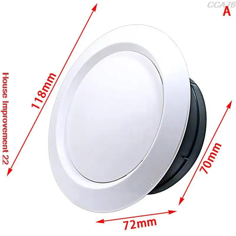 New High Quality ABS Adjustable Air Ventilation Cover Round Ducting Ceiling Wall Hole Environment Friendly Air Vent Grille 1PC