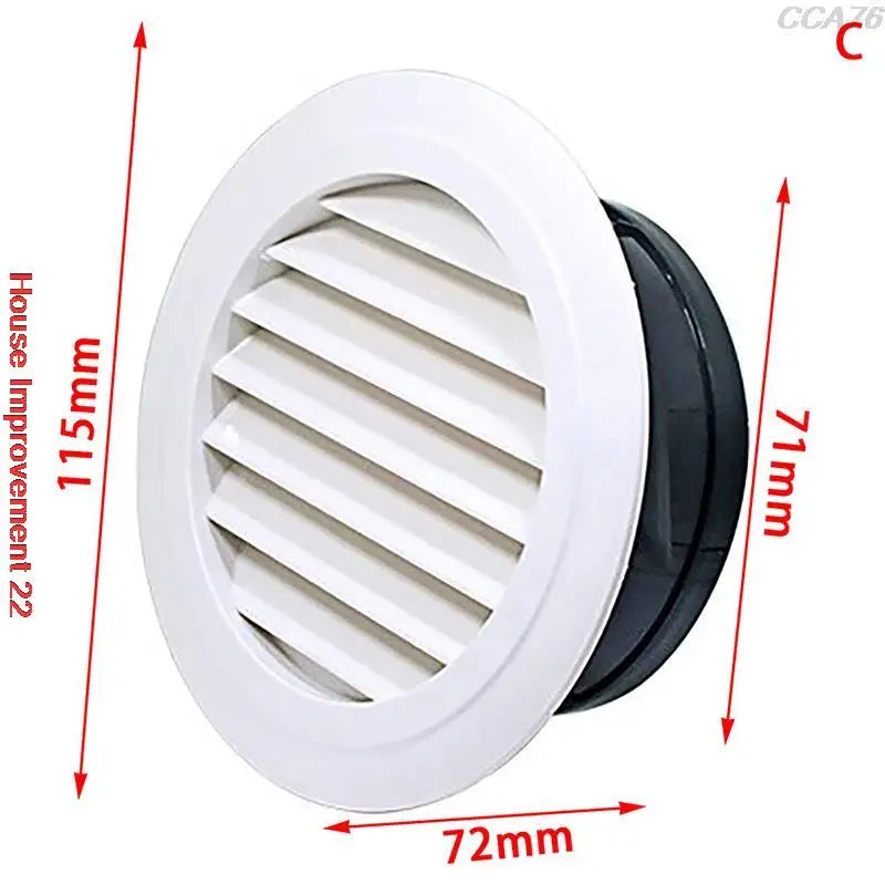 New High Quality ABS Adjustable Air Ventilation Cover Round Ducting Ceiling Wall Hole Environment Friendly Air Vent Grille 1PC