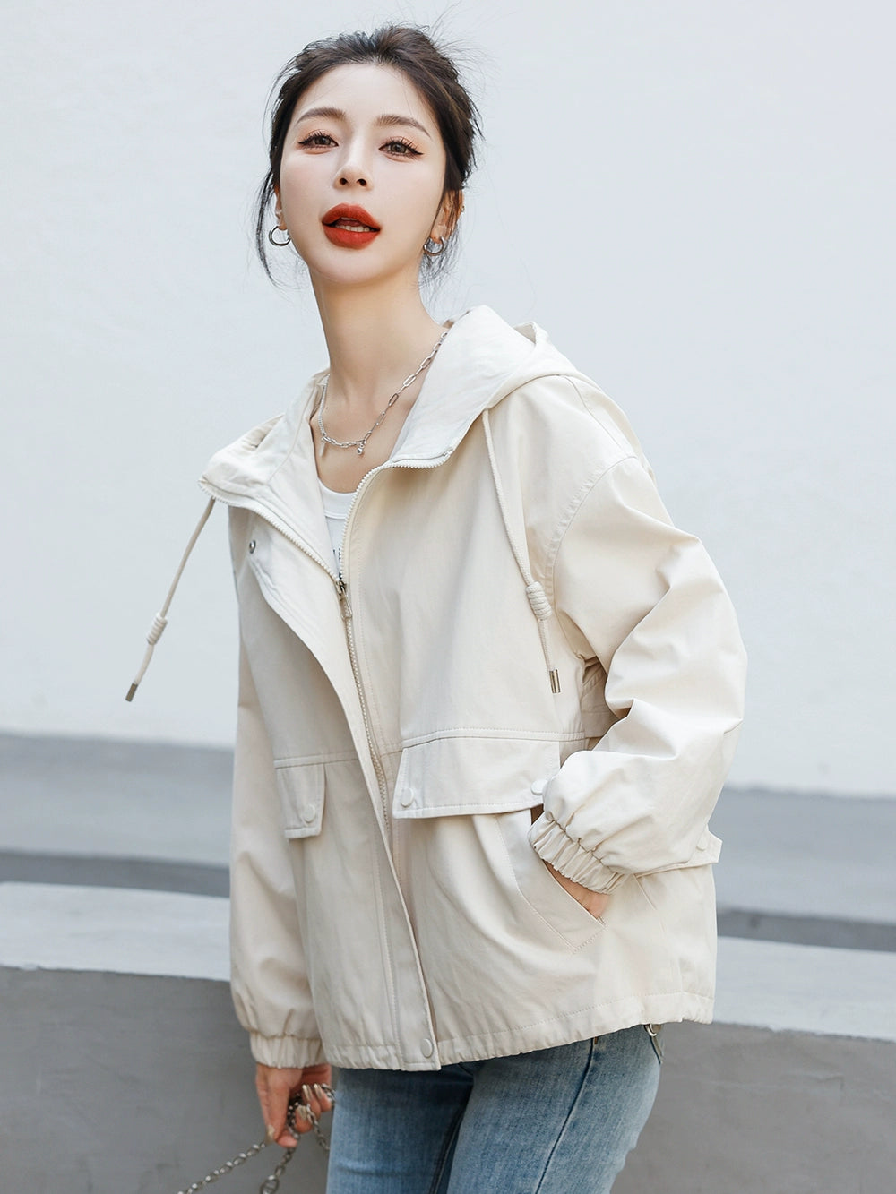 Loose Popular Hot-Selling Product Trench Coat Women's Short Jacket This Year