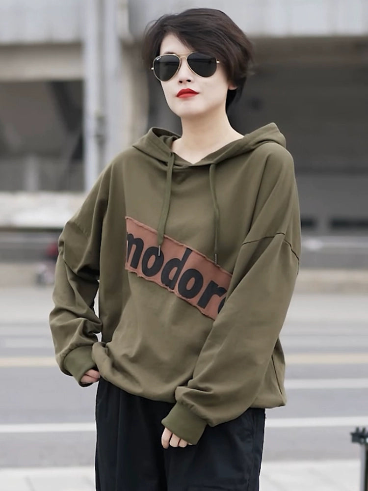 Fashion Spring and Autumn Trendy plus Size Loose-Fitting Casual Pullover