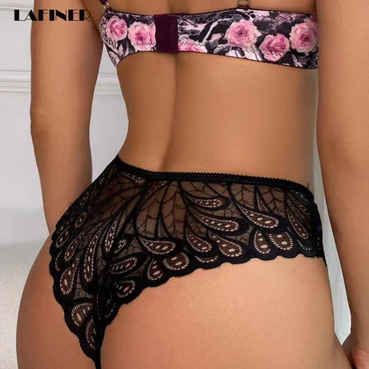 Women's Sexy Panties Lace Underwear for Women Tangas Cotton Crotch Panty Lingerie Soft Bragas Mujer Women Lace Panties Encaje