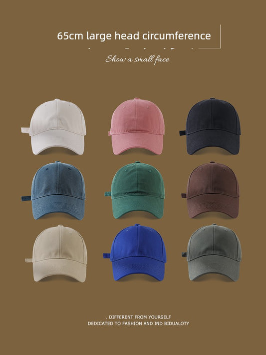 Women's Extra-Large Deepened Solid Color Baseball Cap