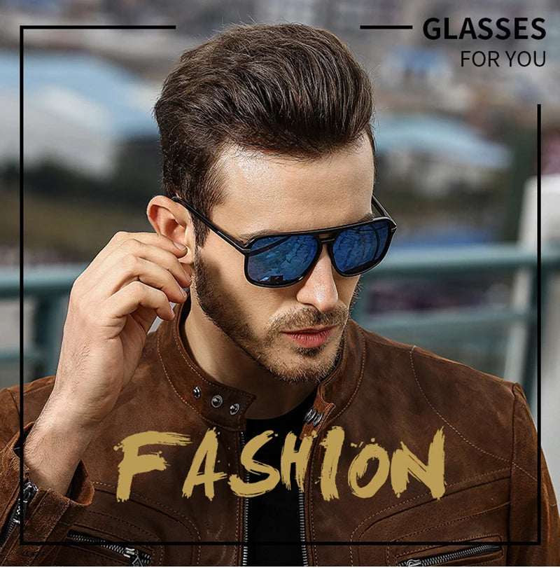 2022 Luxury Polarized Sunglasses Men Women Fashion Square Male Sun Glasses Vintage Driving Fishing Eyeglasses Shades UV400