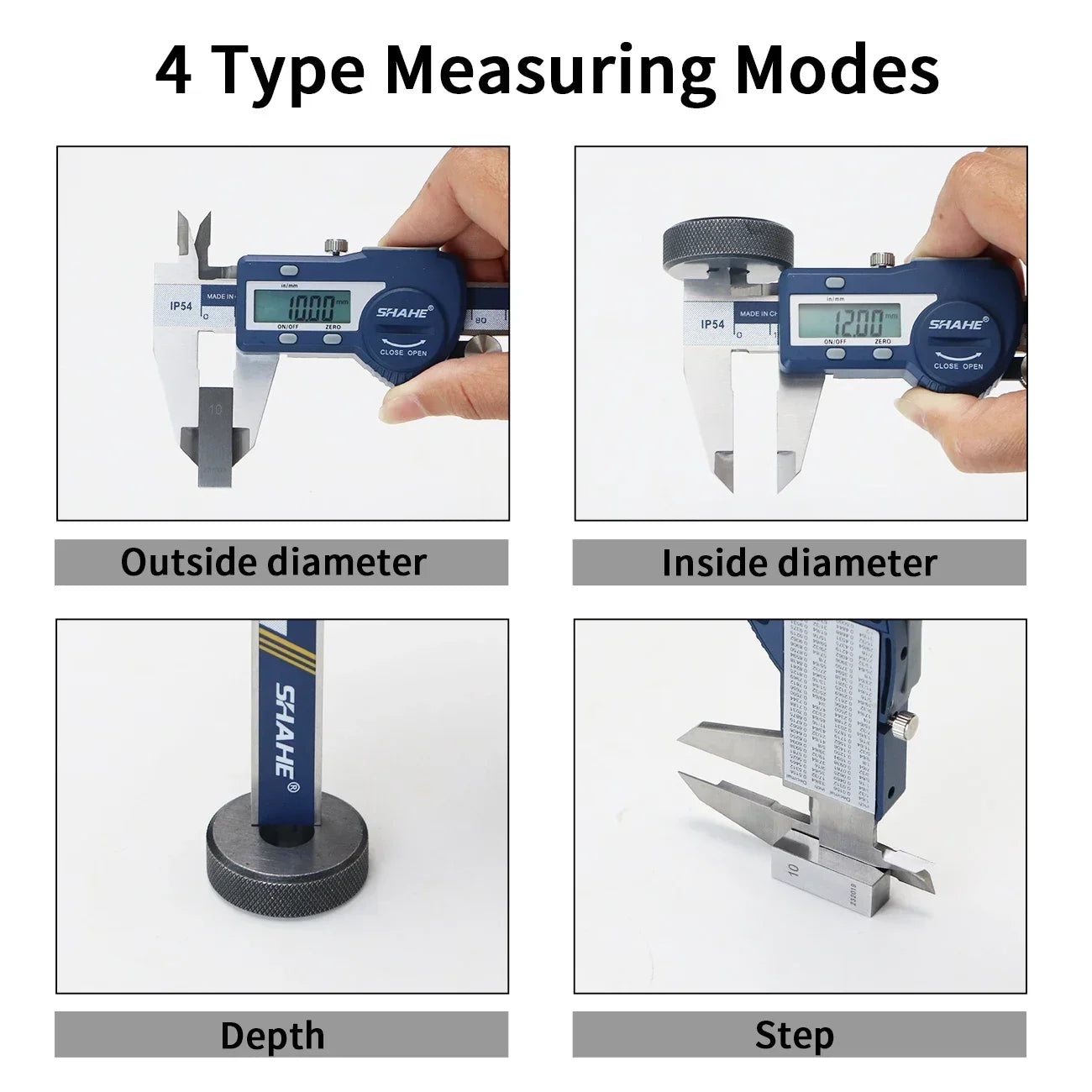 SHAHE IP54 150/200/300 mm Digital Electronic Caliper Ruler Digital Vernier Caliper Digital Caliper Stainless Steel Calipers