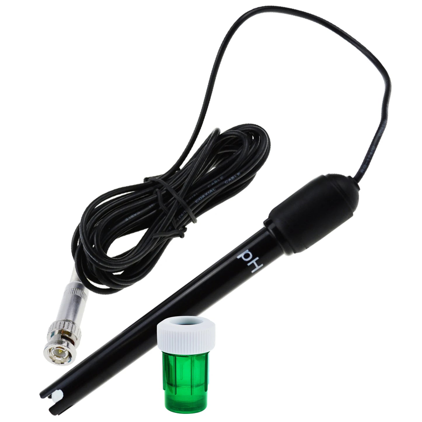 PH Electrode Sensor Probe 300cm Cable Water Analyzer PH Meter Tester PH Probe For Aquarium Hydroponics BNC Connector