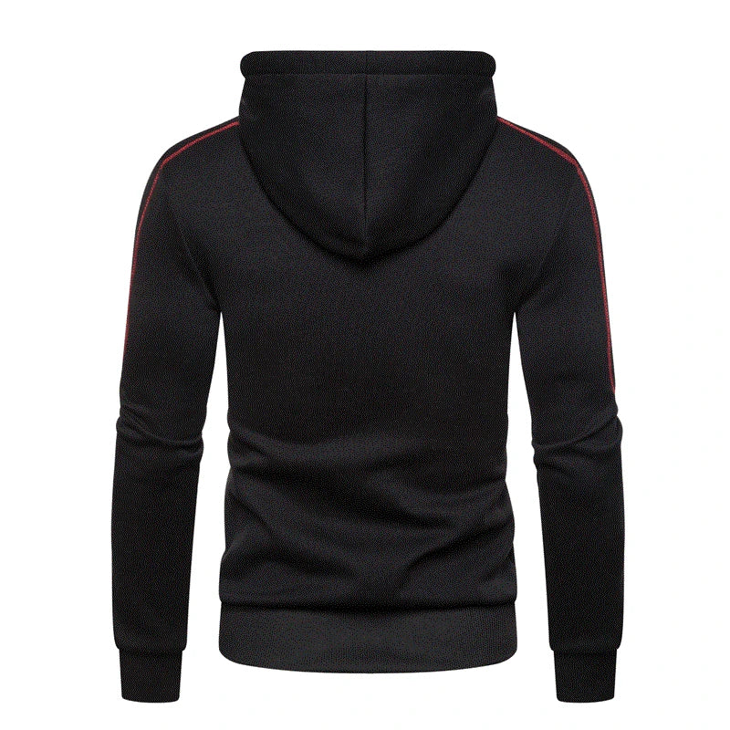 Men's Hoodie Black White Army Green Red Hooded Color Block Fleece Cool Casual Winter Clothing Apparel Hoodies Sweatshirts