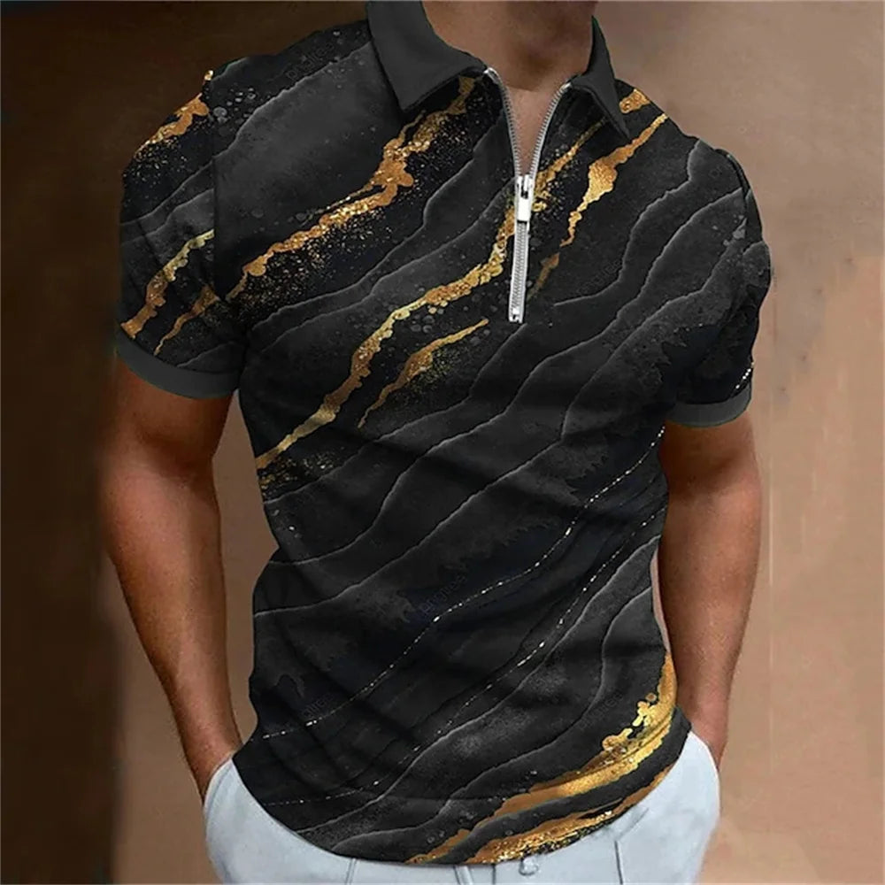 2023 Waves Men's Shirts High Quality Polo For New Golf Wear Short Sleeve Shirt Man 2023 Summer Casual Mens Designer Clothes Tops