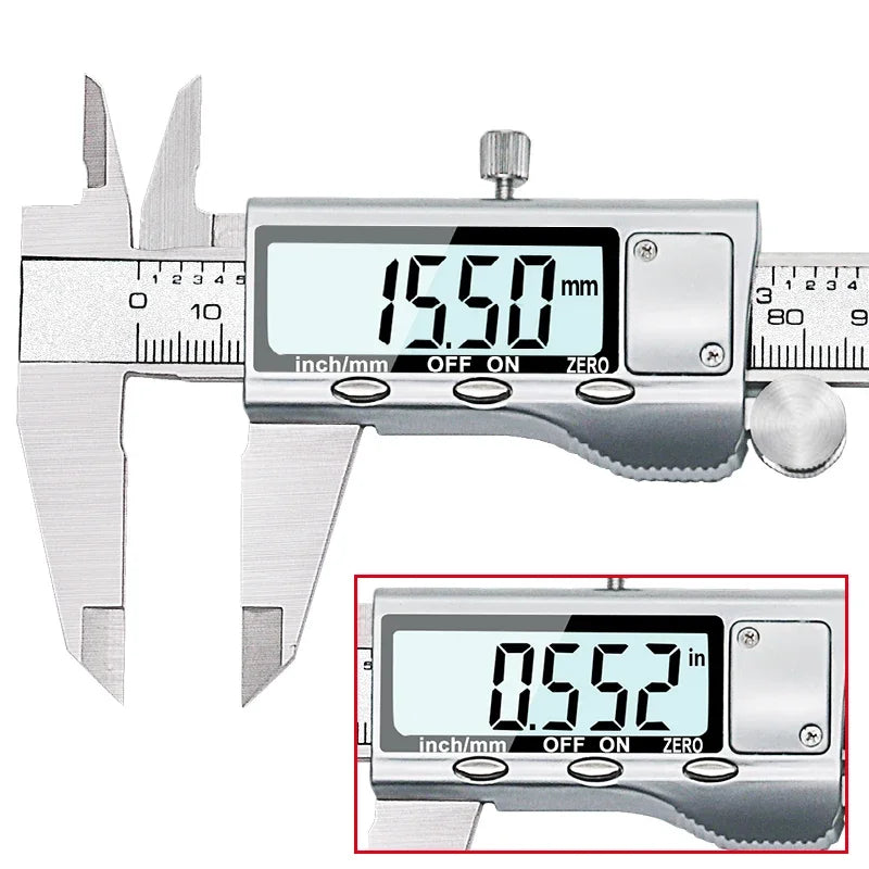 6-Inch 0-150mm Stainless Steel Electronic Digital Vernier Caliper Metal Micrometer Measuring pie de metro