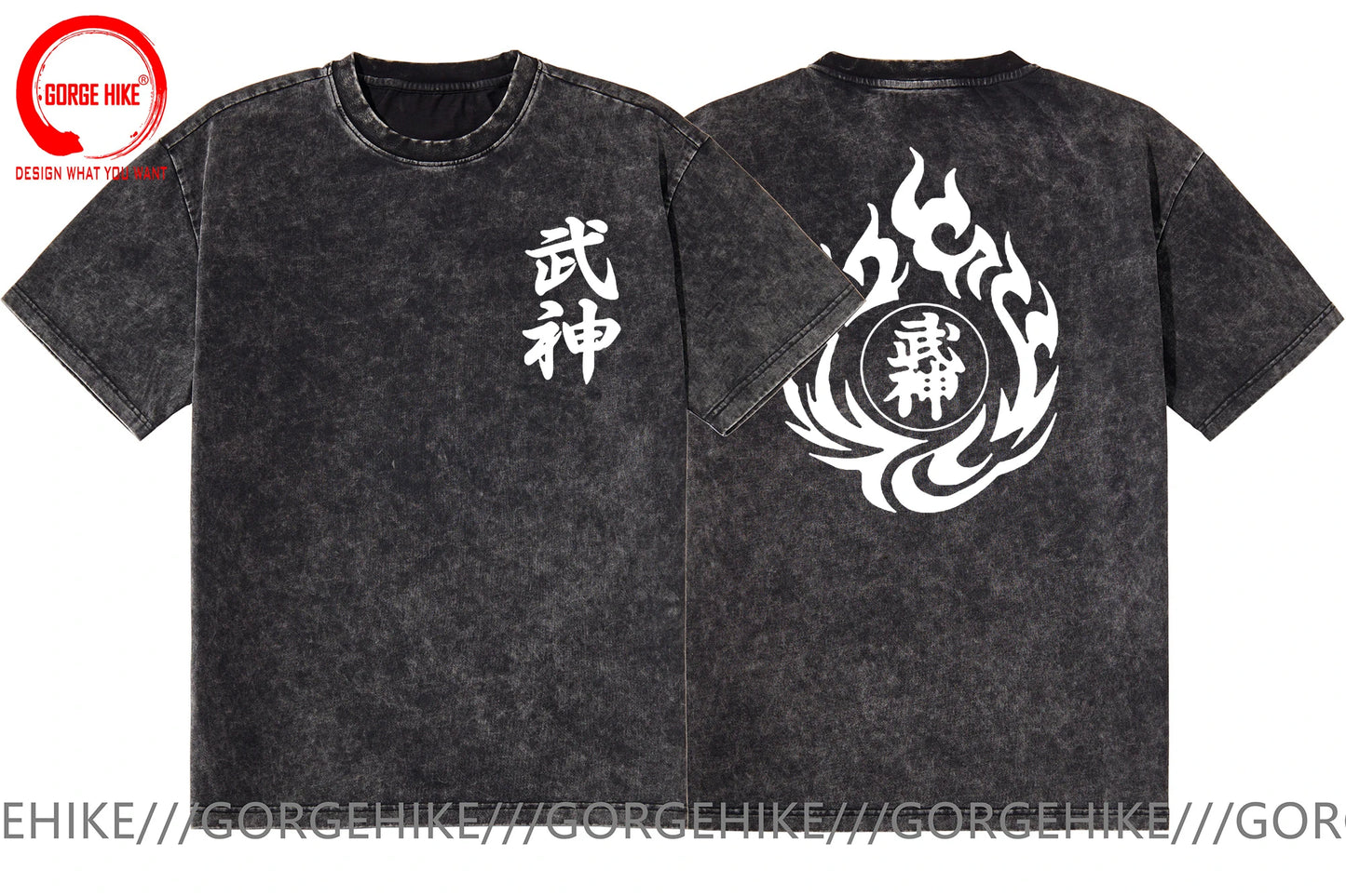 Japan Washed Cotton Japanese Samurai T Shirt Shotokan Karate Bujinkan Dojo Pro Wrestling Shinobi T-Shirt Ninjutsu Kanji TShirt