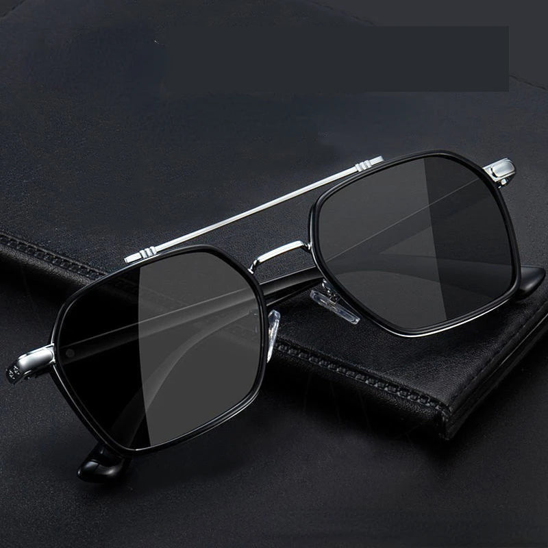 Men Intelligent Photochromic Sunglasses Day Night Driver Sunglasses UV400 Vintage Luxury Outdoor Sports Fishing Glasses Adult